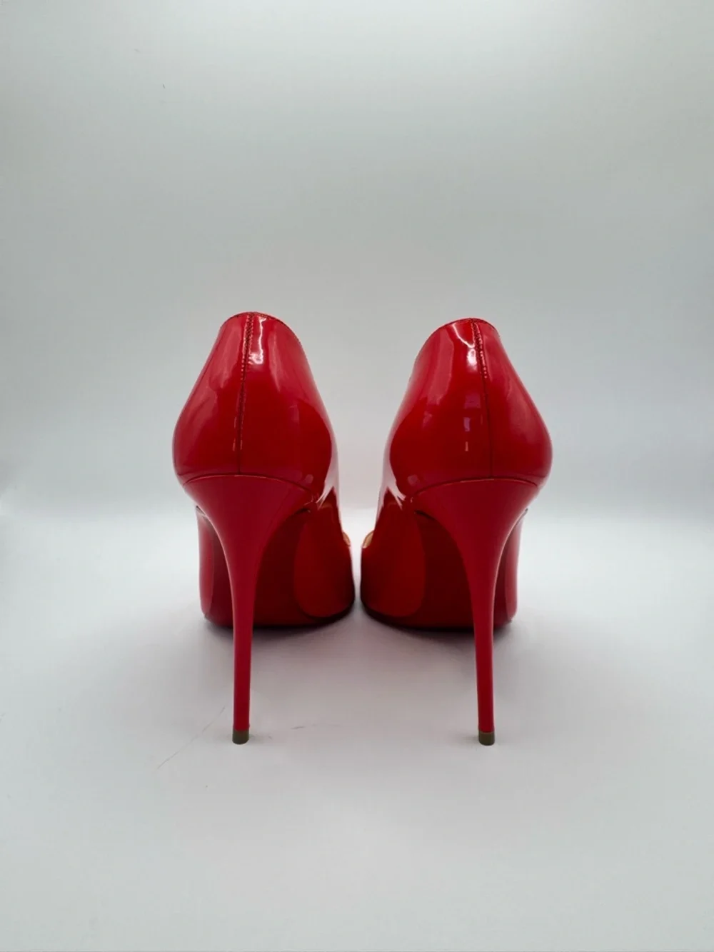 Christian Louboutin Kate 100 Patent Leather Red Pump Size 36 Excellent - Picture 7 of 9